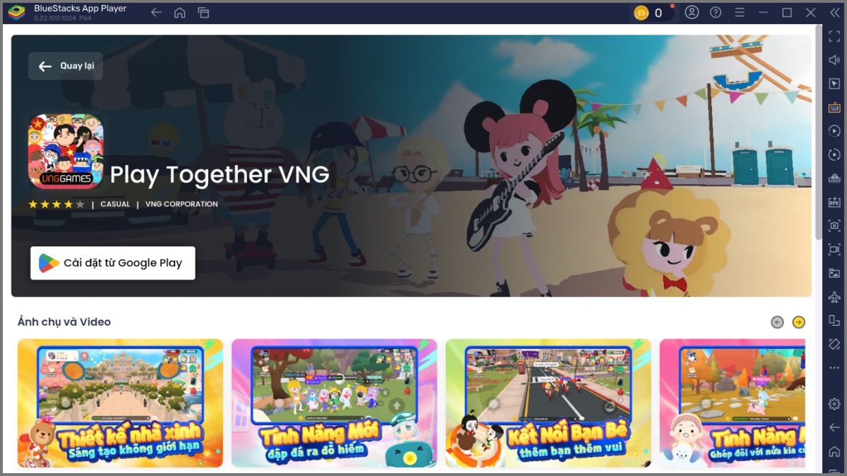 Hướng dẫn chọn giả lập Android để chơi Play Together trên PC