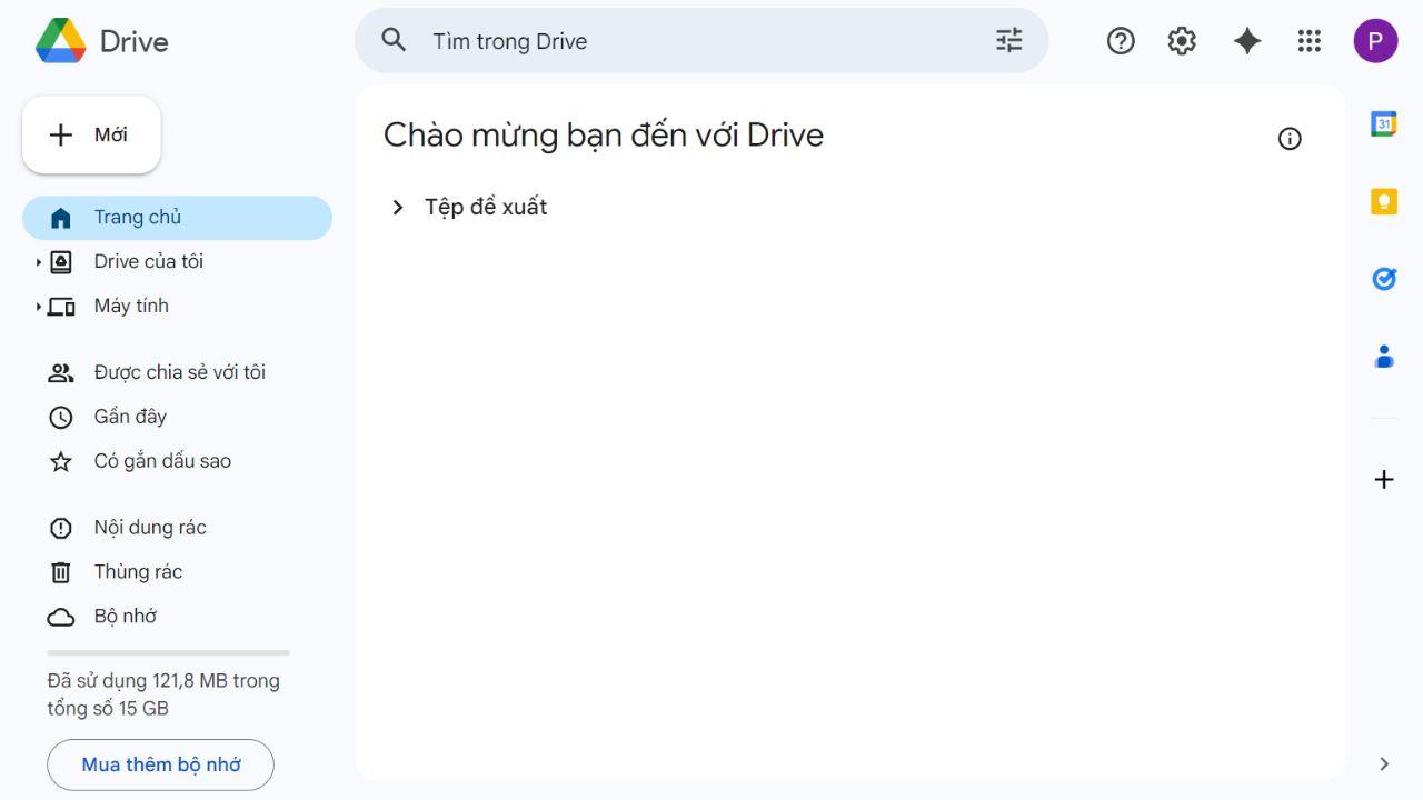 Cách tạo bảng tính mới từ nút Mới trên Google Drive