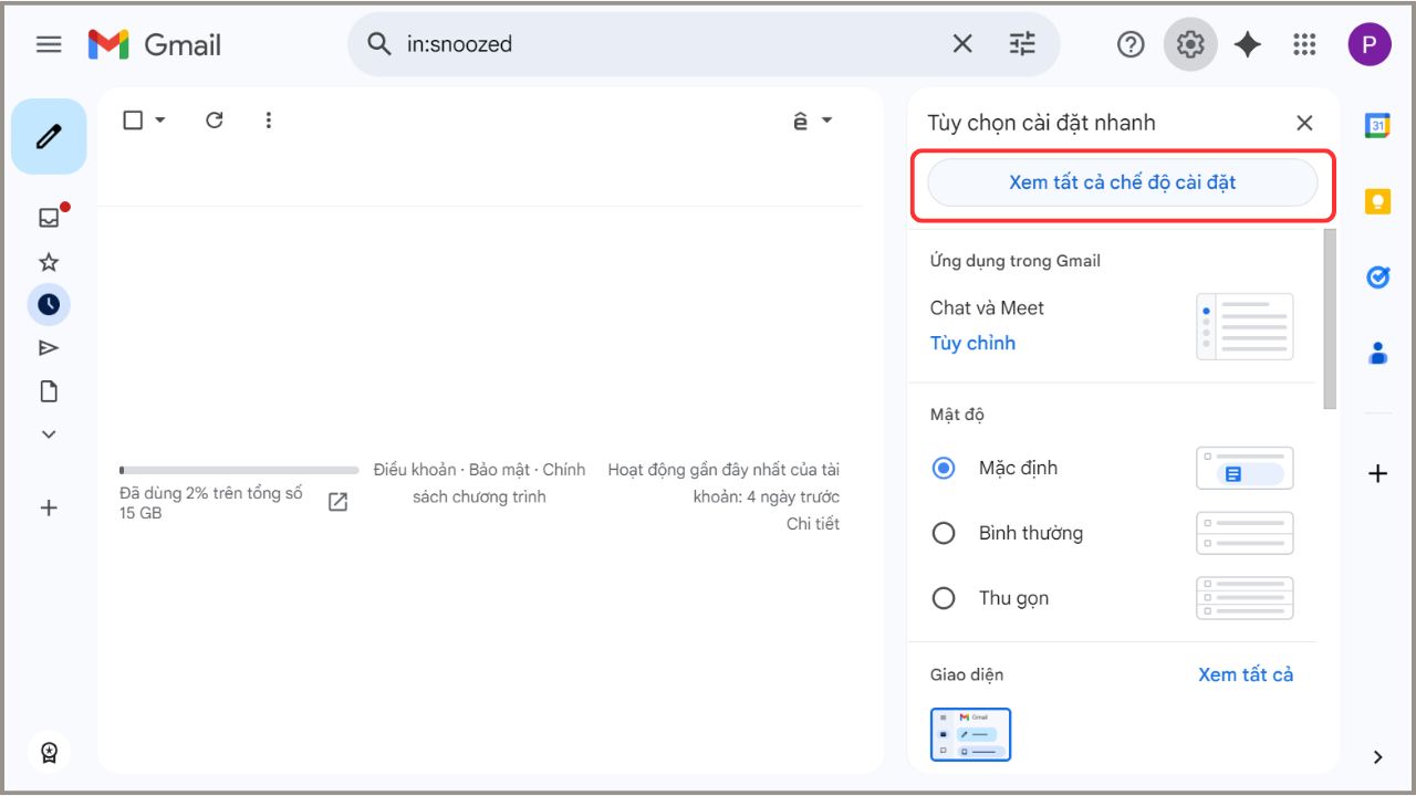 Tạo chữ ký Gmail trên máy tính trong phần cài đặt Gmail