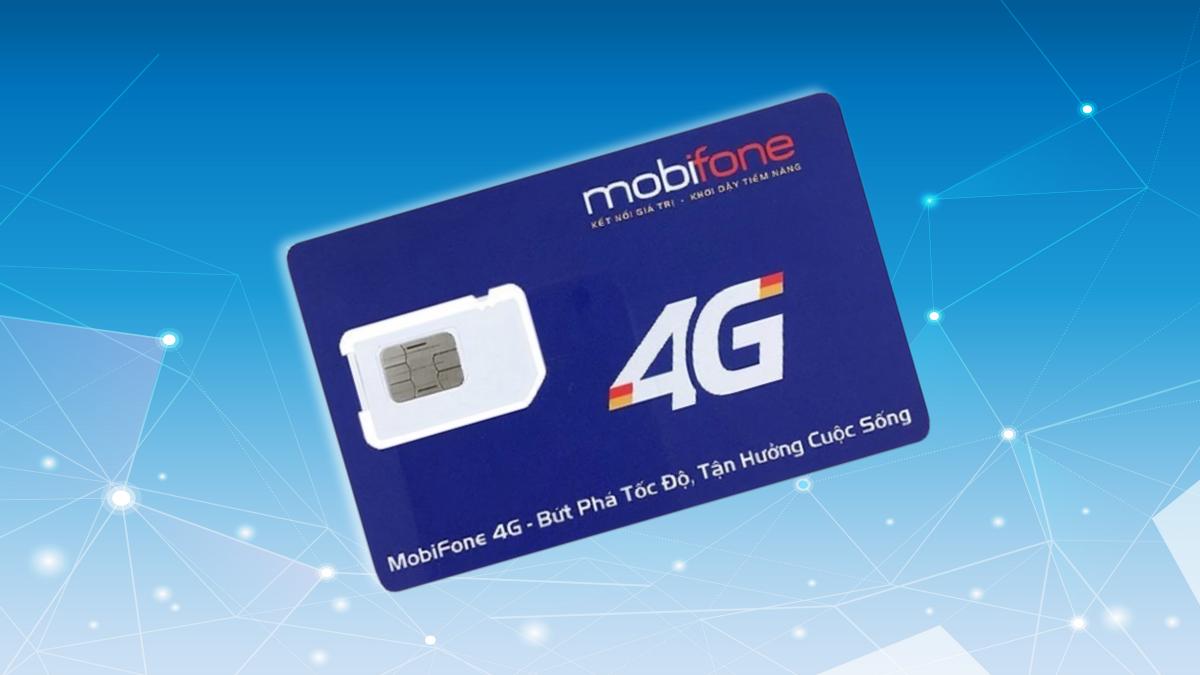 Sim 4G MobiFone trọn gói 1 năm Data 500GB/Tháng - Không cần nạp tiền