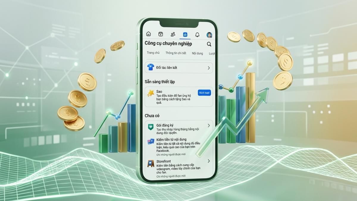 Cách bật kiếm tiền trên Facebook 2026