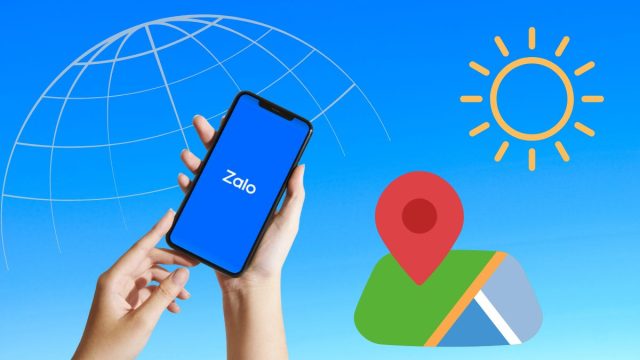Ảnh minh họa giao diện Zalo khi xem vị trí, hiển thị tùy chọn Chỉ đường và Chia sẻ hành trình trực tiếp.