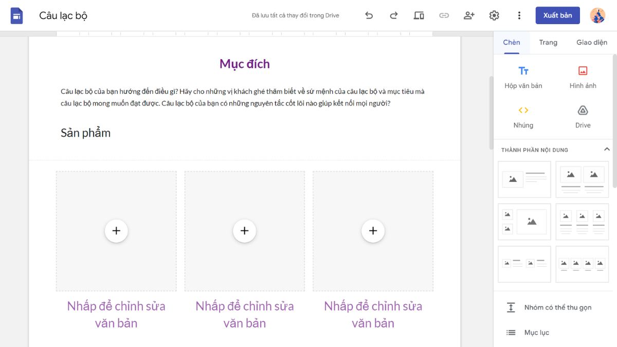 Cách sắp xếp các khối nội dung hình ảnh và văn bản đơn giản trên web