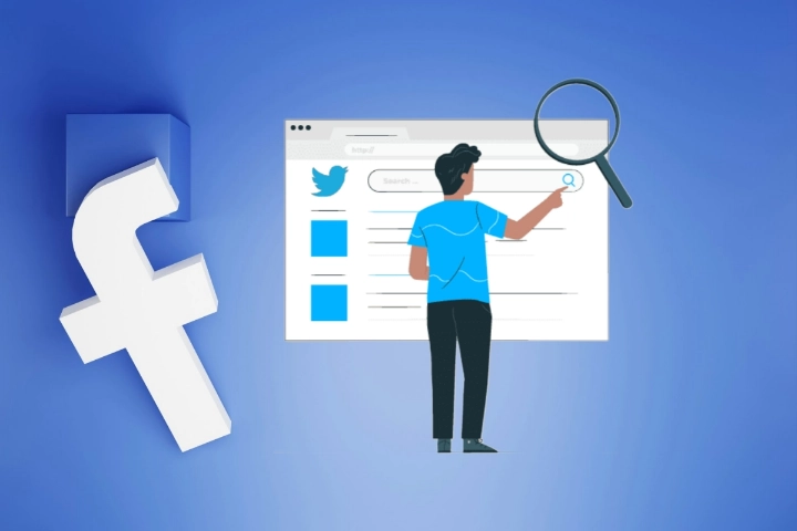 kỹ thuật viên hướng dẫn cách tìm tài khoản twitter bằng Facebook